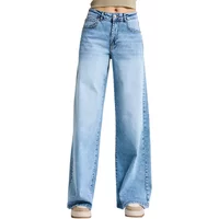 Hochtaillierte Palazzo Jeans mit weitem Bein elegant und zeitlos für Damen It's Basic