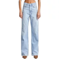 Hoch geschnittene bequeme Wide Leg Jeans für Damen It's Basic