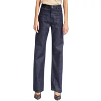Damen Jeans Straight Klassischer Look Mittlere Bundhöhe Denim It's Basic