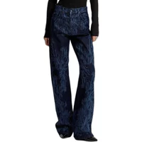 Jeans Loose mit mittelhoher Taille aus steifem Baumwollmaterial für Frauen It's Basic Rhinestone