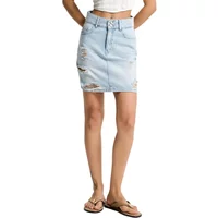 Minirock Damen It's Basic Ripped