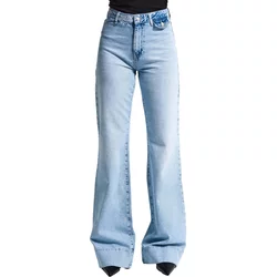 Classic Mid-Rise Flare Jeans Women's Cotton It's Basic
