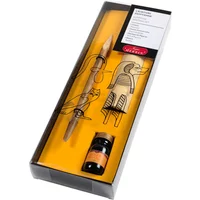 Egyptische schrijfset inclusief 1 kalmoes, 1 fles inkt en 1 vel papyrus Jacques Herbin