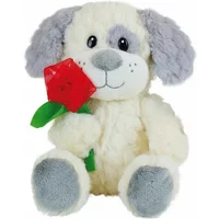 Peluche avec fleur Jemini Valentin Chien