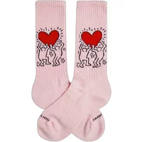 Football Socks Jimmy Lion Keith Haring Heart