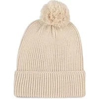 Women's beanie with pompom K-up