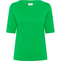 Women's Boat Neck Sweater Kaffe Lizza Solid