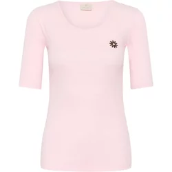T-Shirt With Woman Illustration Kaffe Carna