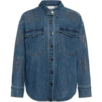 Women's Long Sleeve Denim Shirt KAFFE KACastelia