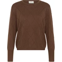 Langarmpullover Damen KAFFE Lizza Argyle