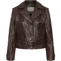 Lederjacke Damen KAFFE Rusta