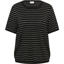 Striped Short Sleeve Jumper Women Kaffe Curve Lizzy