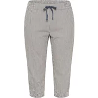 Damenhosen KAFFE Curve Nana Striped Capri