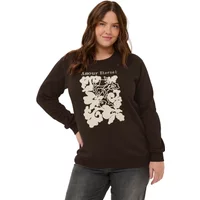 Sweatshirt Damen KAFFE Curve Kcroselda
