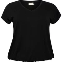 Women's V-neck T-shirt KAFFE Curve Jena