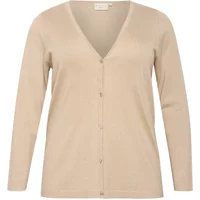 Women's button cardigan KAFFE Curve Farsia