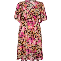 Wrap dress for women KAFFE Curve Natalia