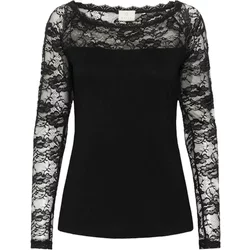 Lace Boat Neck T-Shirt For Women Kaffe