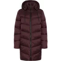 Women's long hooded down jacket KAFFE Susanne