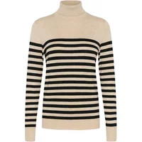 Gestreifter Rollkragenpullover für Damen KAFFE Lizza