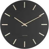 Steel wall clock with golden sticks Karlsson Charm Small