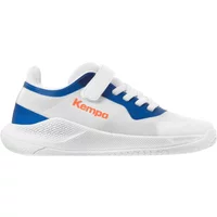 Kempa Kourtfly Velcro Kids Blanc Bleu Chaussures indoor enfant Kempa Kourtfly