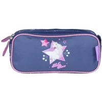 Children's rectangular pencil case with two compartments Kid'Abord Bella Sara Cosmic
