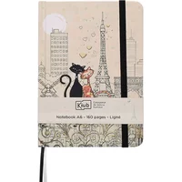 Notepad a6 glued back sewn Kiub Bug Art Paris Amoureux