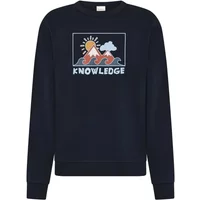 Round Neck Printed Sweatshirt KnowledgeCotton Apparel