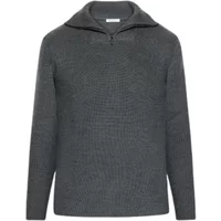 1/2 zip sweater KnowledgeCotton Apparel Merino