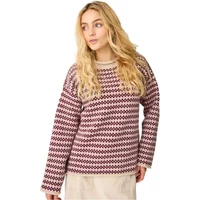 Pull mit umgeschlagenen Rändern Damen KnowledgeCotton Apparel