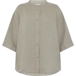 Women's Blouse Knowledgecotton Apparel Organic Linen Gots/Vegan
