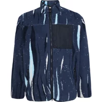 Loose zip-up fleece KnowledgeCotton Apparel Northern Lights - GRS