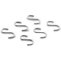 Set of 6 stainless steel hooks Lacor 18/10