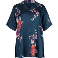 Short sleeve women's pyjama shirt Lisca Amaryllis