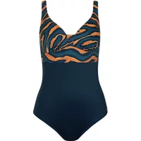 Women's non-underwired moulded one-piece swimsuit Lisca Tanzania