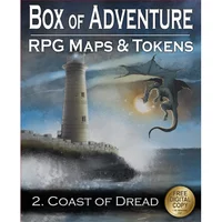 Livre plateau de jeu Loke BattleMats Box Of Adventure: RPG Maps & Tokens - 2. Coast Of Dread