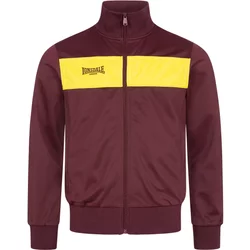 Lonsdale Alnwick Giacca Da Allenamento, Oxblood/Yellow, Xs Uomo