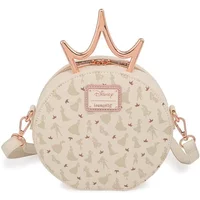 Girl's shoulder Bag Loungefly Disney Princess Metal Crown Ultimate