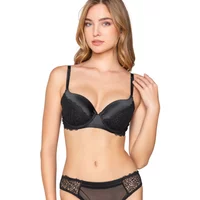 Padded balconette bra for women Luna Mystique
