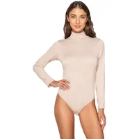High-neck bodysuit with long sleeves for women Luna Micro Touch Comfort