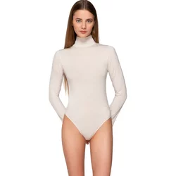 High-Neck Bodysuit With Long Sleeves For Women Luna Micro Touch Comfort