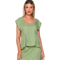 Sleeveless blouse for women Luna Sage
