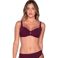 Non-padded balcony bikini top for women Luna Blue Sense