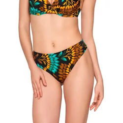 Pleated Women's Bikini Bottom Luna Emerald