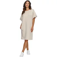 T-shirt dress with side pockets for women Makadamia
