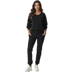 Women's Sweatshirt And Jogger Set Makadamia Women's Sweatshirt And Jogger Set Makadamia