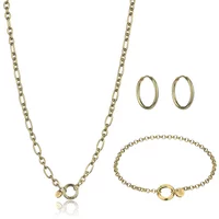 Stainless steel necklace and earrings for women Marc Lauder Perugia