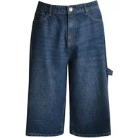 Women's Denim Bermuda Shorts with Utility Details Mat Fashion