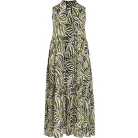 Ärmelloses Kleid, Damen Mat Fashion Zebra Print